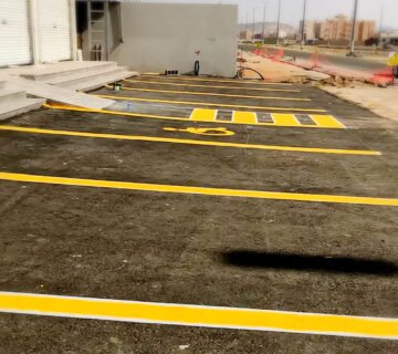 أعمال وتخطيط الأسفلت بعيون الجواء