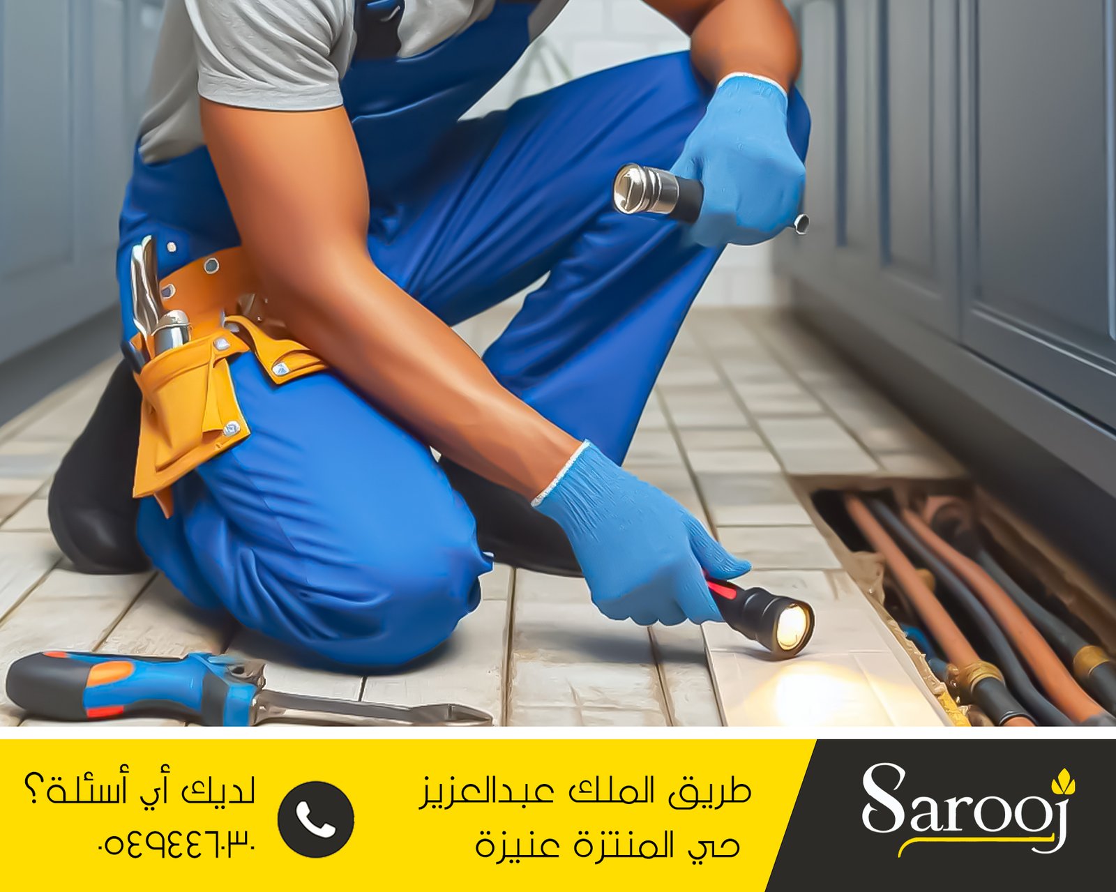 كشف تسربات المياه بحفر الباطن