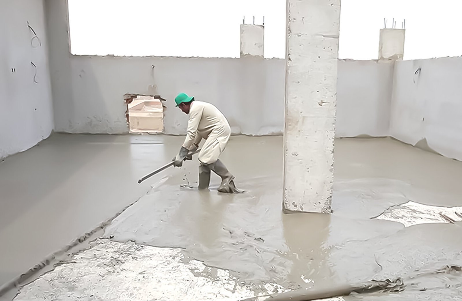 عزل خرسانة رغوية بضرية